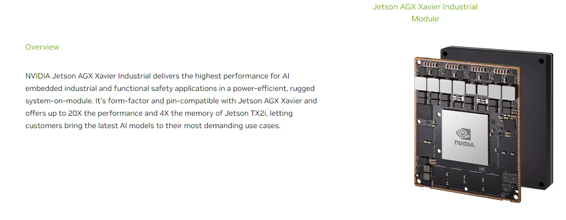 Jetson AGX Xavier Developer Kit Official Module