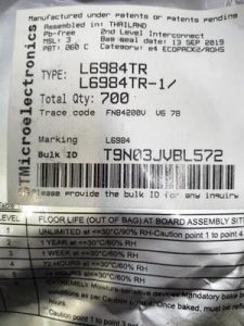 Power Management Integrated Circuits L6984TR