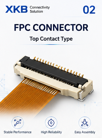 X10C2007TF 1.0mm FPC Connector 07Pin