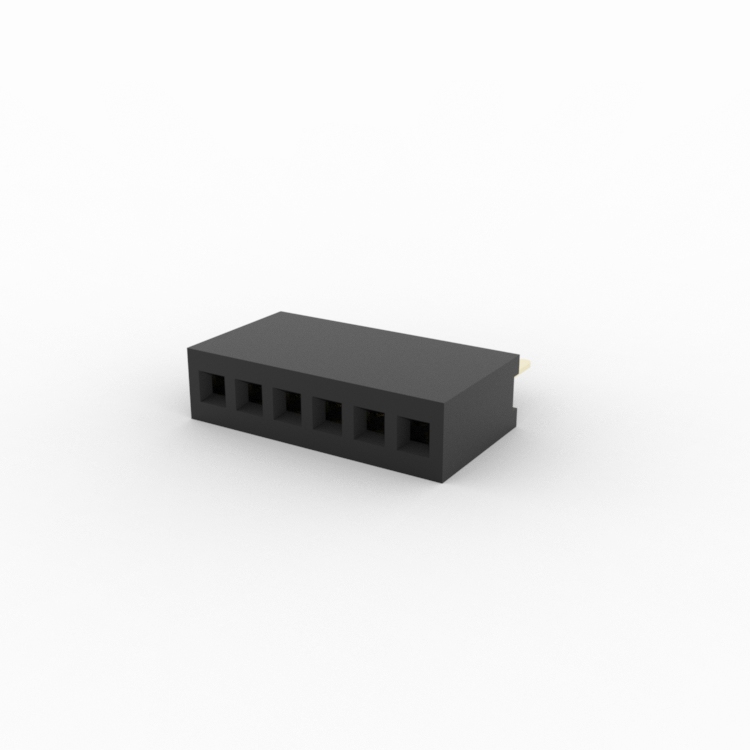 X1311FV-06-C43D24 1.27mm Pin Header Connector 06Pin