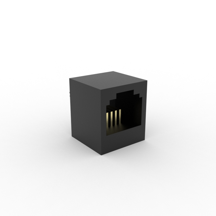 X02AHIWA1DB6008 12.70mm RJ45 Connector