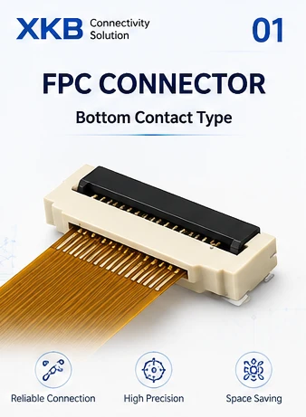 X10C2513GF 1.0mm FPC Connector 13Pin